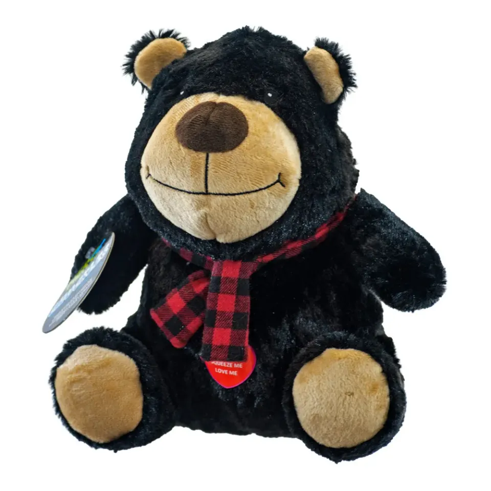 Natures Instinct Chuckles Holiday Bear pluche hondenspeelgoed