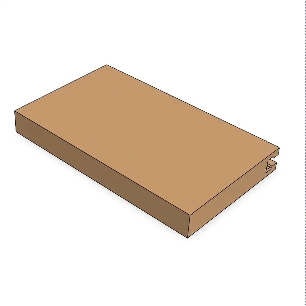 Niborprints Verstelbaar Kooiplankje 20x8cm zwart