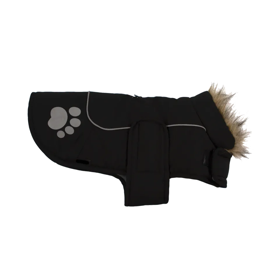 Nature First Paw Print hondenjas waterdicht met fleece