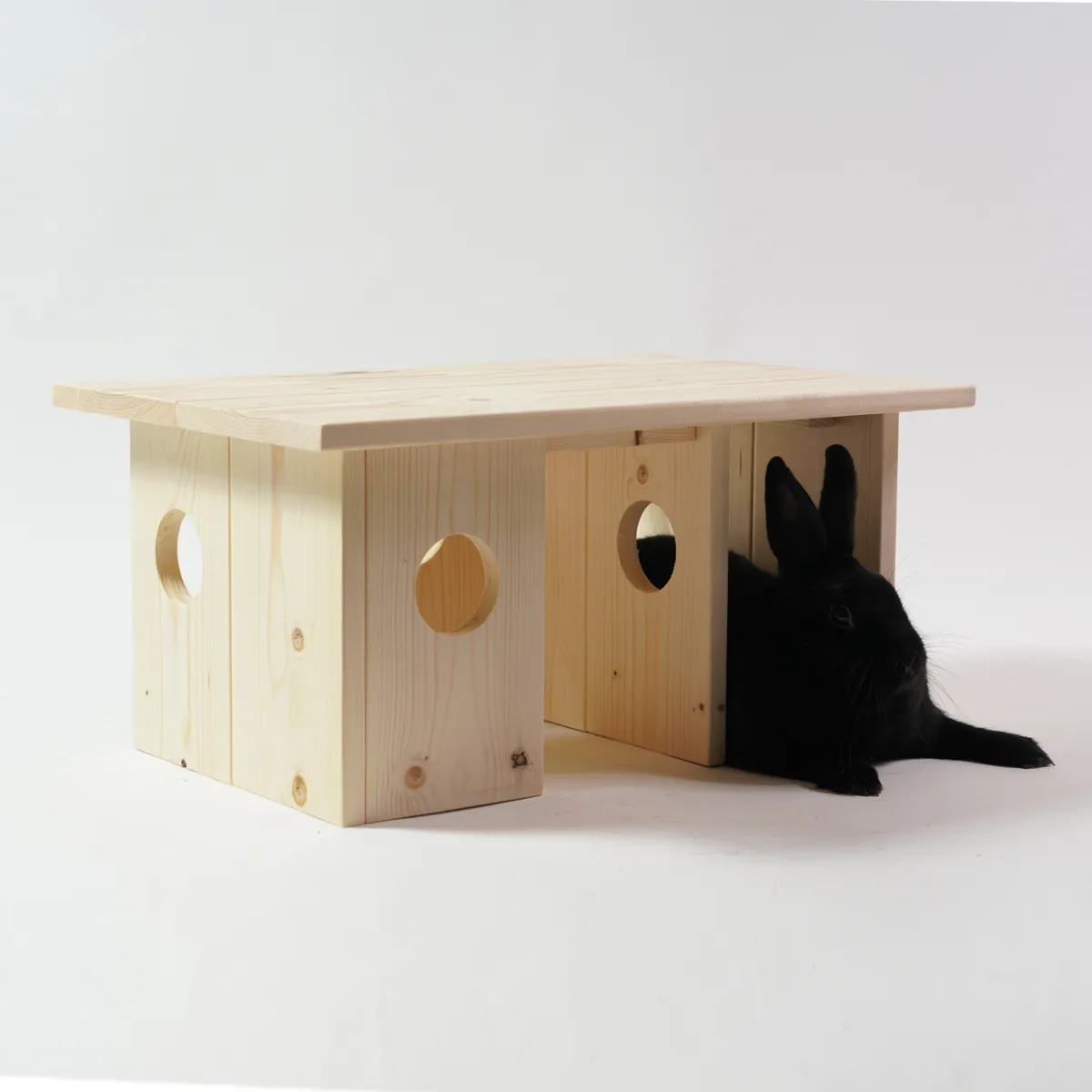 Jouw Konijn Originals Ymir M houten schuilplek vurenhout
