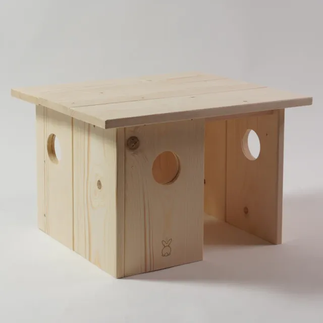 Jouw Konijn Originals Syn L schuilplek hout onbewerkt vuren