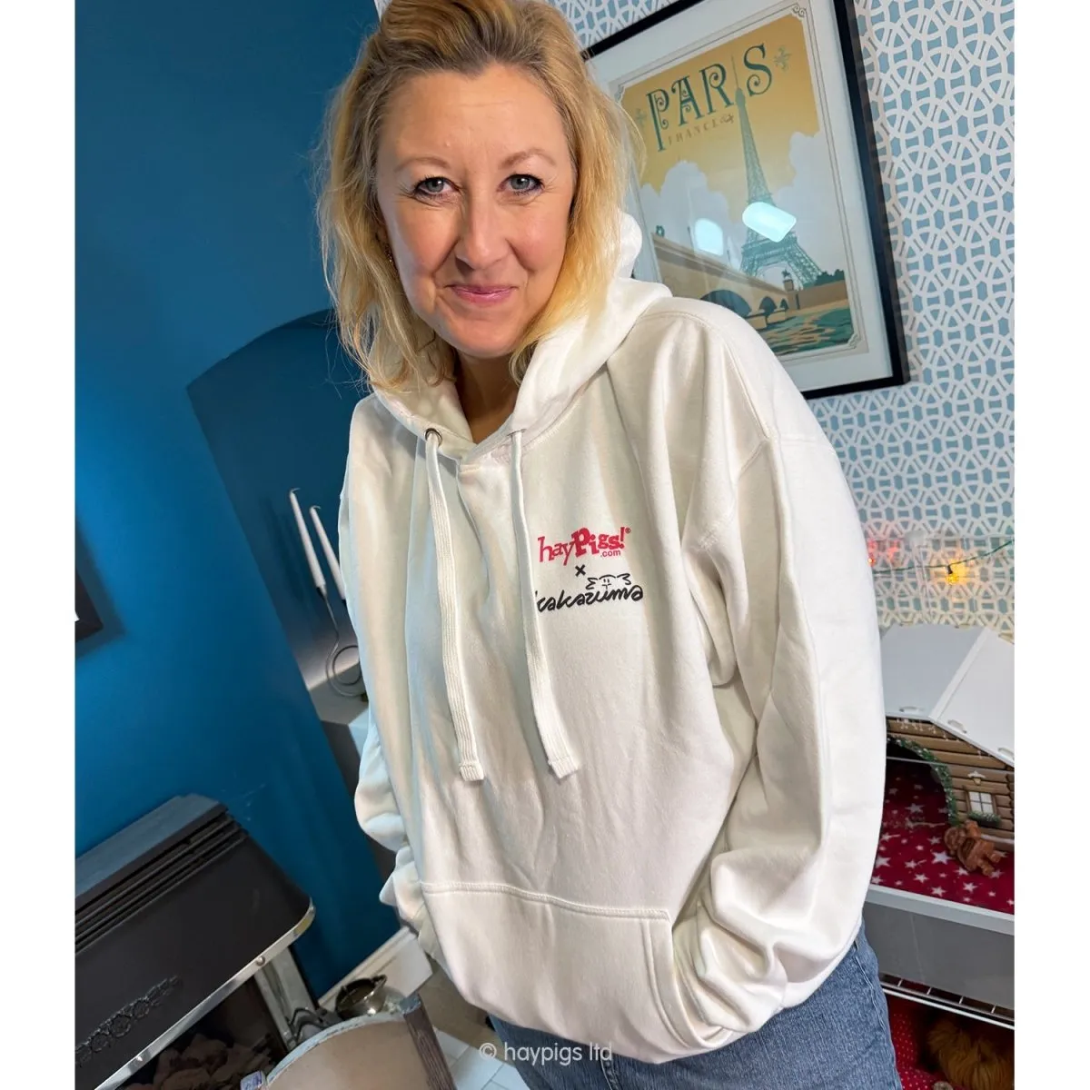 HayPigs The Green Grump hoodie unisex katoen