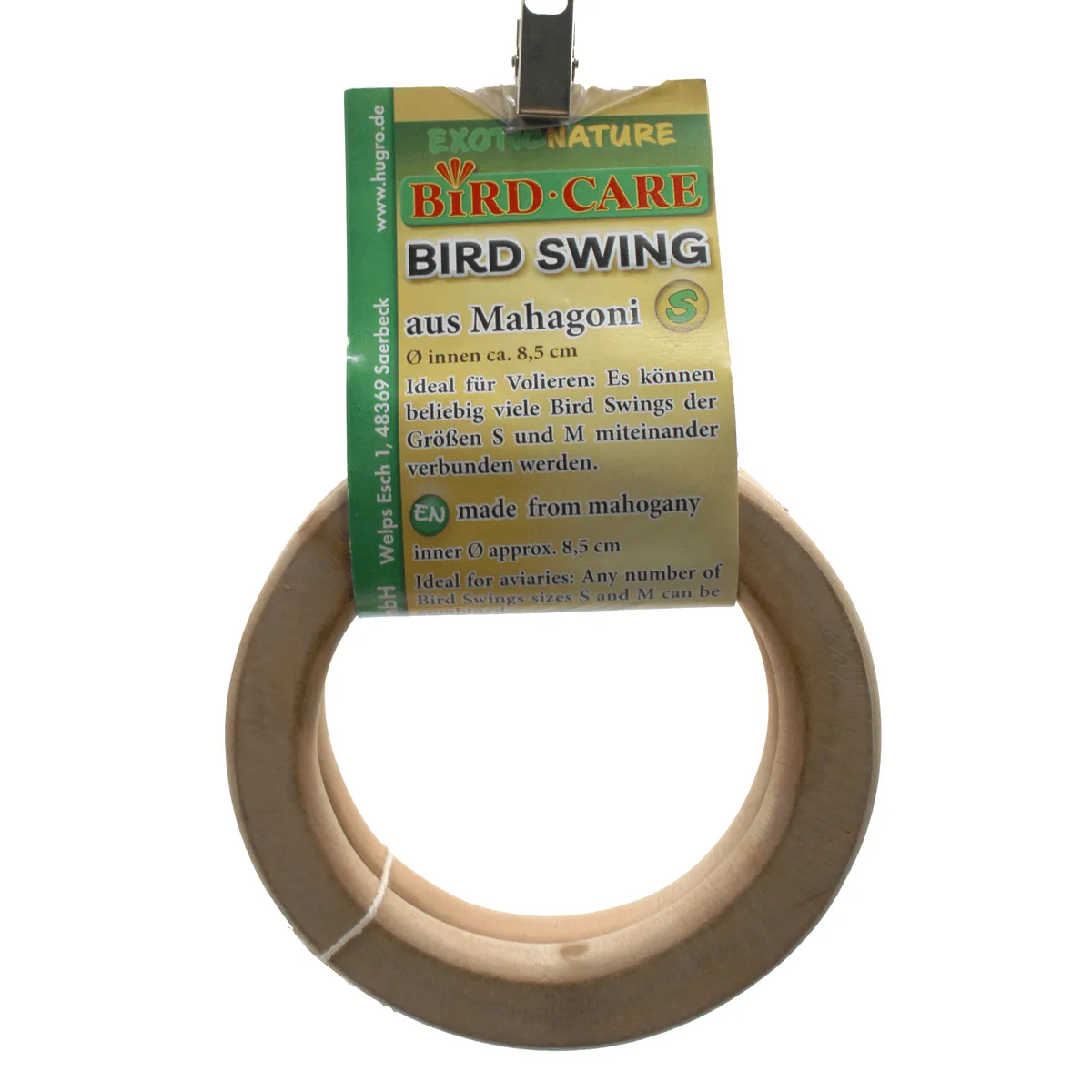 Bounty Paradise Bird Swing vogelschommel S 8,5 cm mahonie