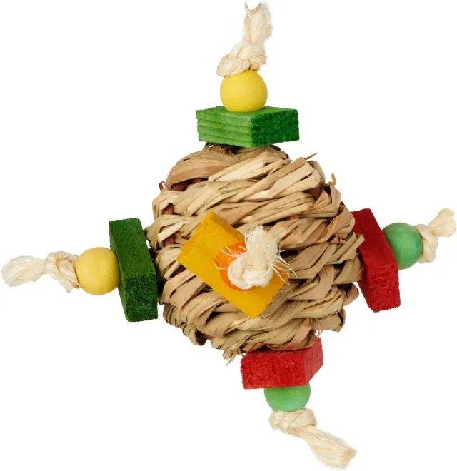 Natures Instincts Chew Ball of Fun kauwbal wiebel klein