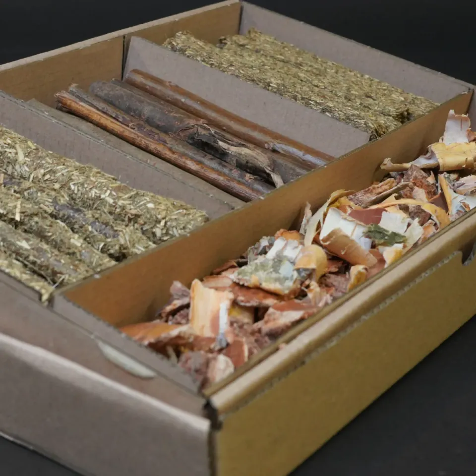 Jouw Cavia Chews Box knaagbox natuurlijk knaagspeelgoed mix