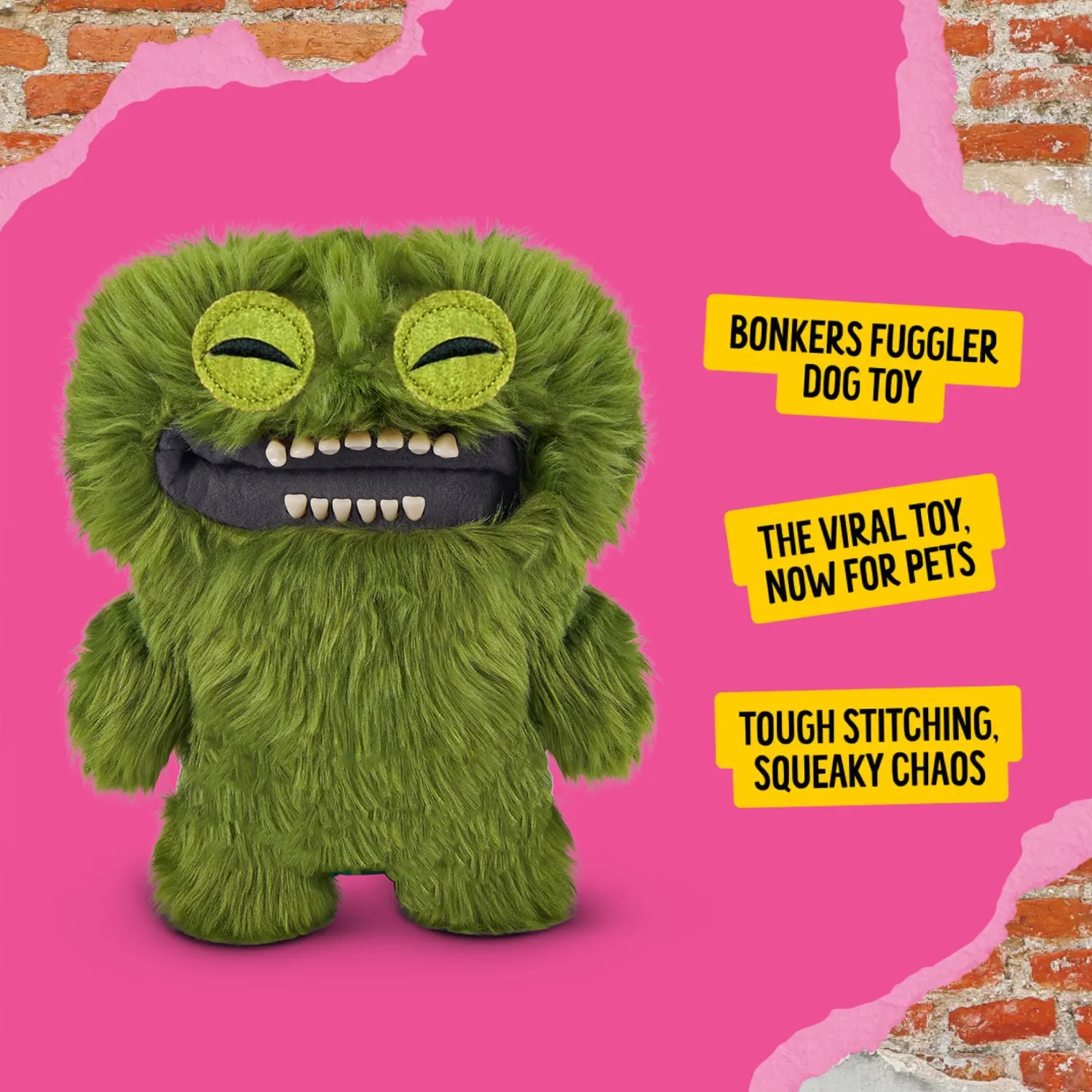 Nature First Fuggler Count Underoo Mcgoo hondenspeelgoed groen 20 cm