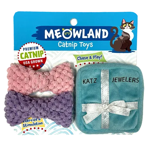Natures Instinct Meowland Pretty Plush kattenspeelgoed catnip 3 stuks