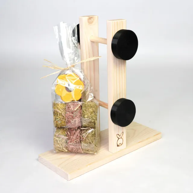 Jouw Konijn Originals Idun snacktoren navulbaar hooi rondo