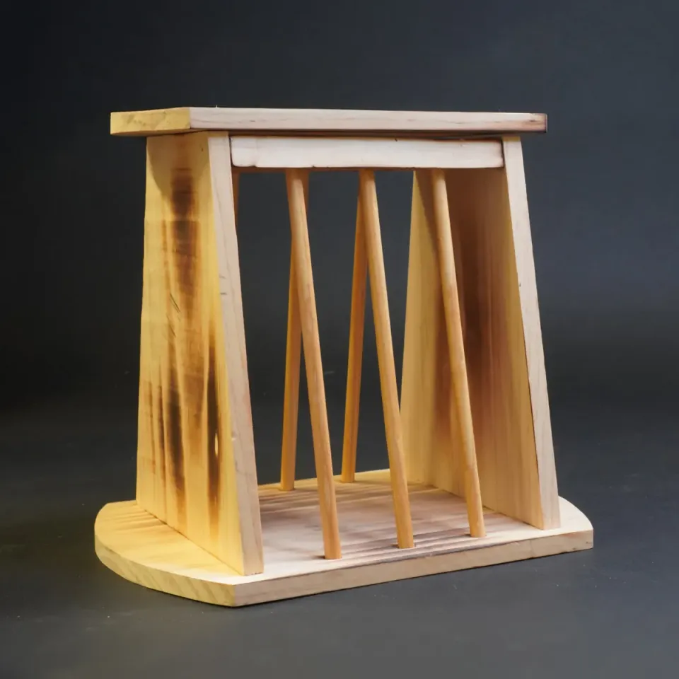 Jouw Cavia Hay Stand Square hooiruif hout harsvrij