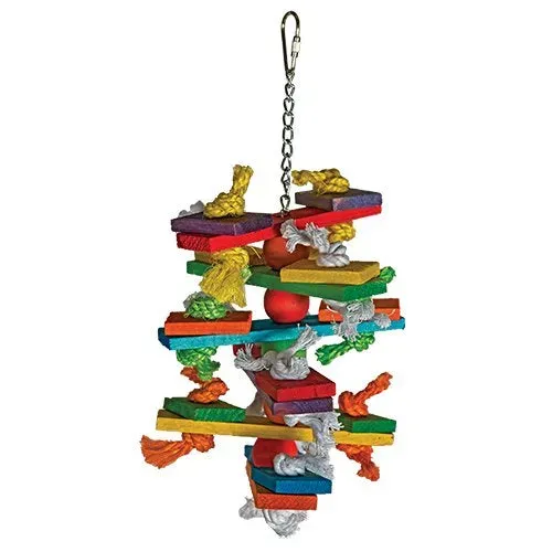 Natures Instinct Knots N Slats vogelspeelgoed medium gekleurd