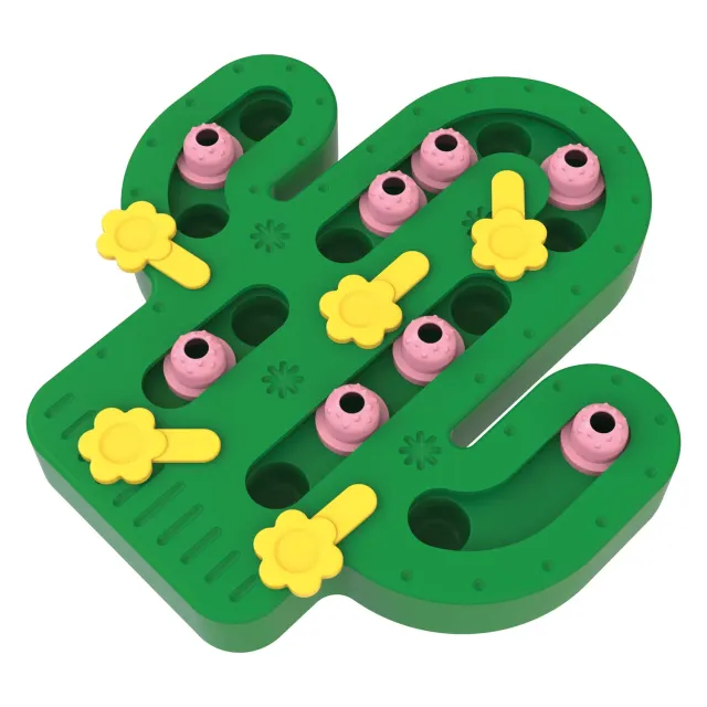 Nature First Cactus voerpuzzel kat en hond met schuifjes