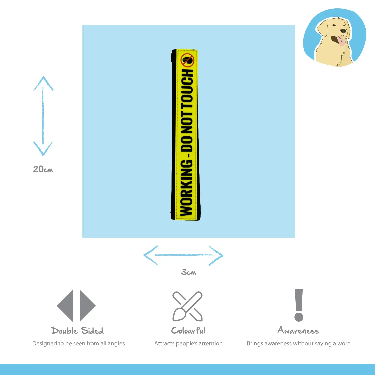 Nature First Working lijnlabel niet aaien hond