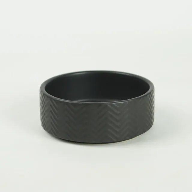 Jouw Konijn Originals Black mozaiek bowl S voerbak minimalistisch