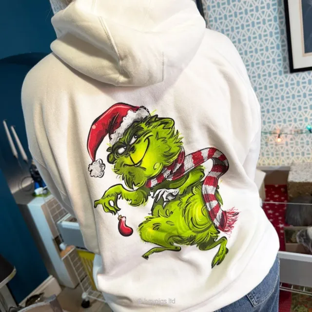 HayPigs The Green Grump hoodie unisex katoen