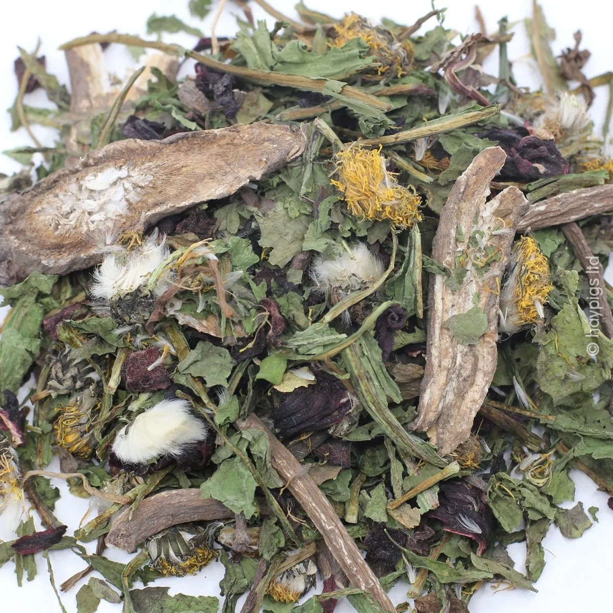 HayPigs Pig n Mix Dandelion & Burdock snackmix 150g vezelrijk