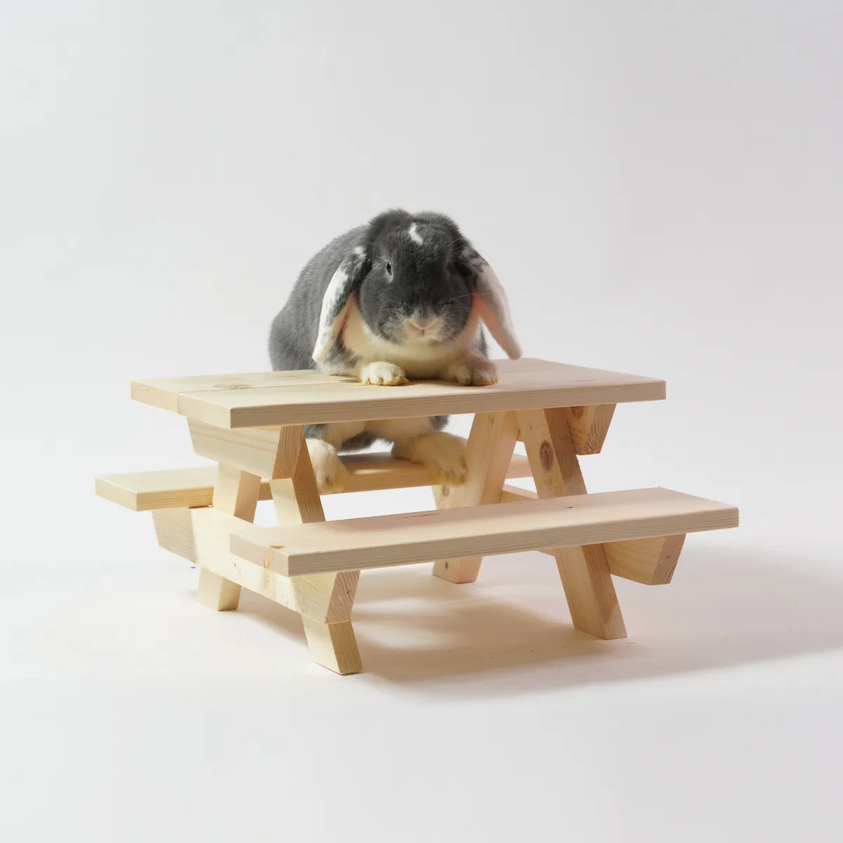 Jouw Konijn Originals Picknicktafel S houten tafel vuren