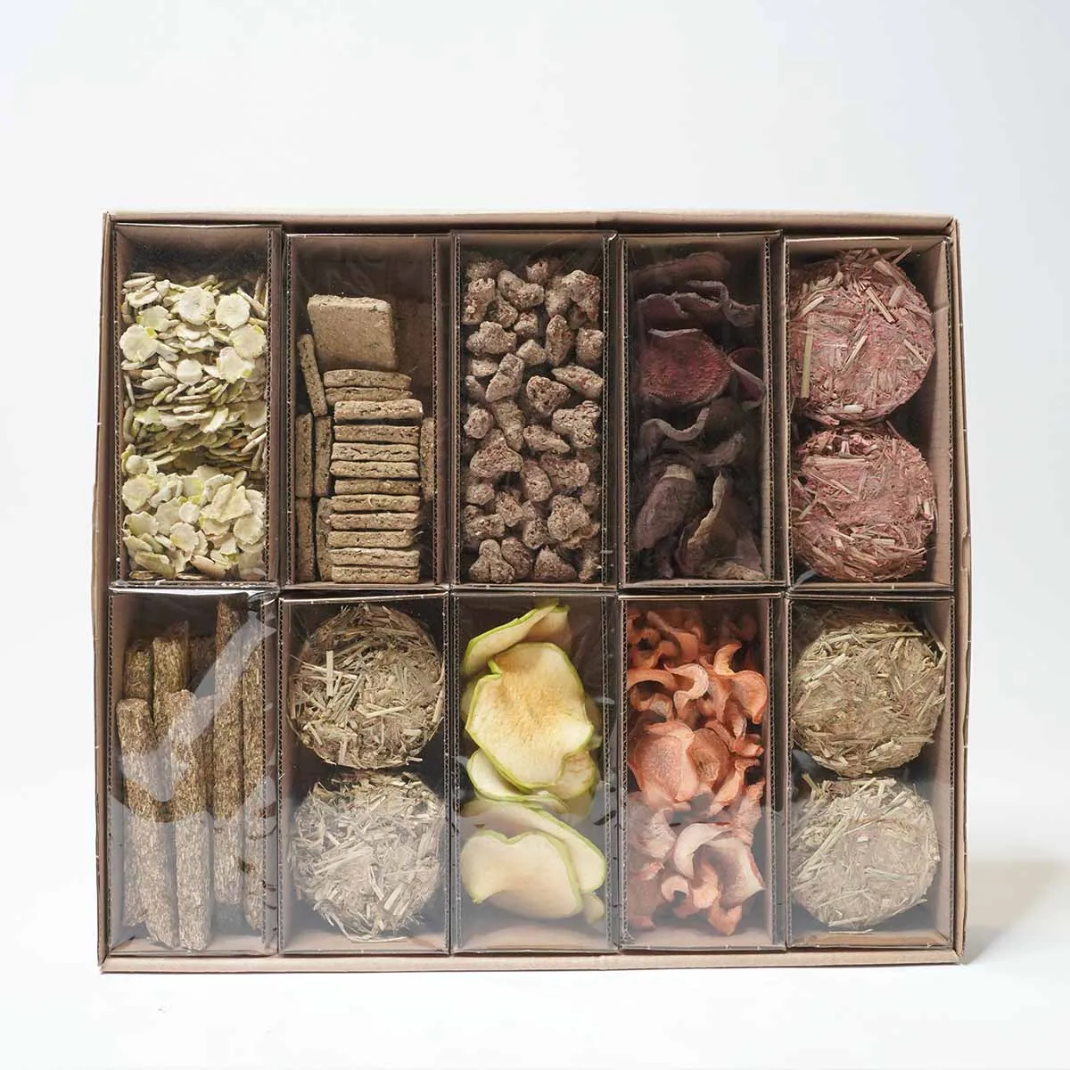 Jouw Konijn Originals All Fibre Box snackbox 10 soorten vezelrijk