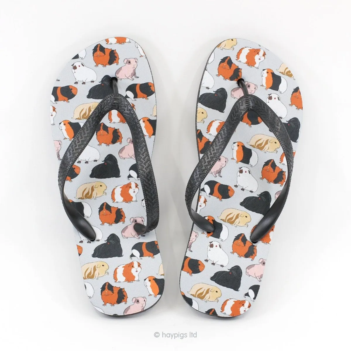 HayPigs Summer PigFest slippers cavia print medium