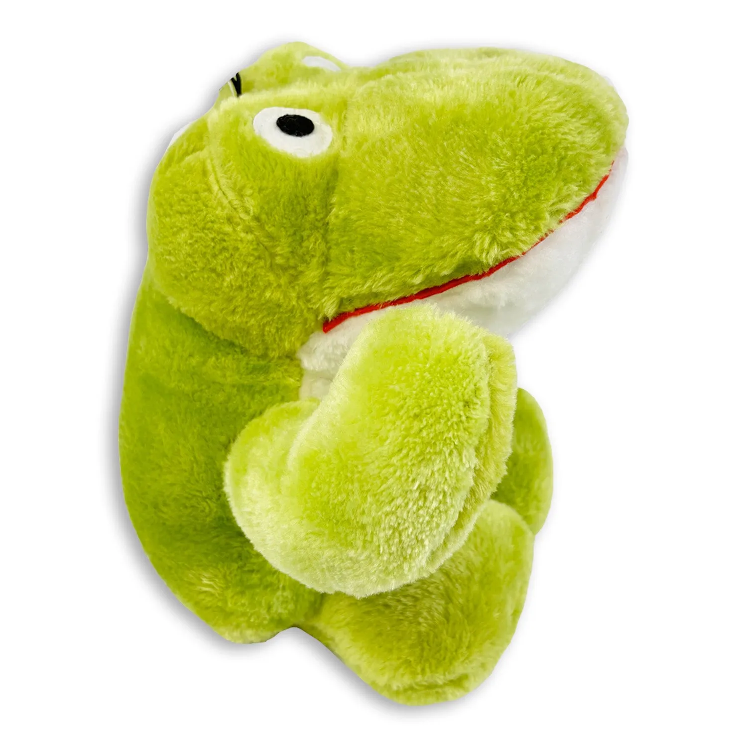 Nature First Big Buddie Fritz the Frog pluche hondenspeeltje met piep