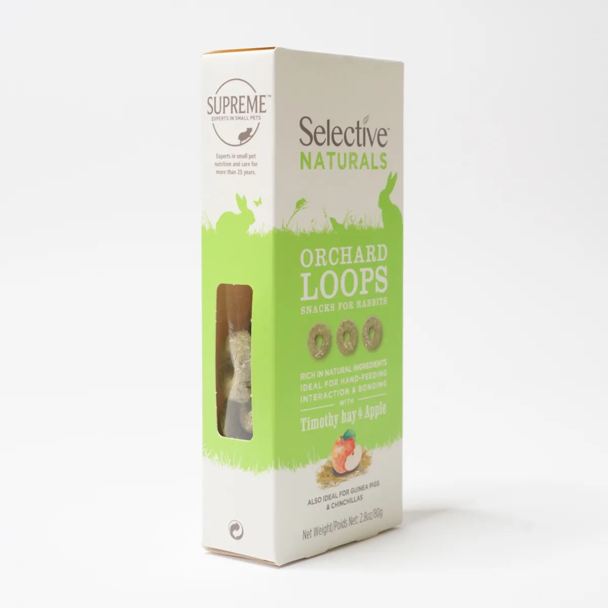 Jouw Konijn Originals Naturals Orchard Loops snack vezelrijk