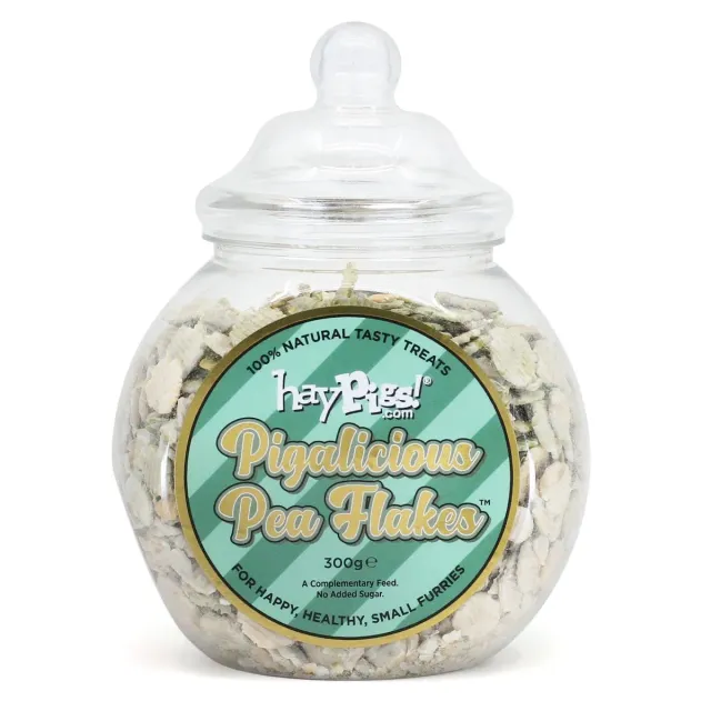 HayPigs Pig n Mix Pigalicious Pea Flakes snack 300g kleine pot