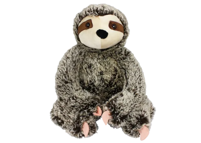 Nature First Jumbo Sitting Sloth hondenspeelgoed piep bruin