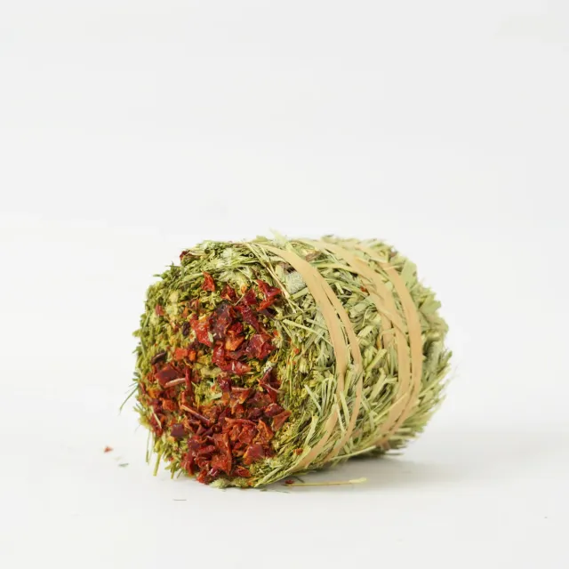 Jouw Konijn Hay Cake snack paprika rode paprika actief