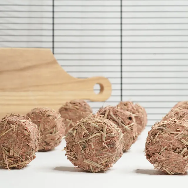 Jouw Konijn Originals Hay Rondo's konijnensnack rode biet natuurlijk