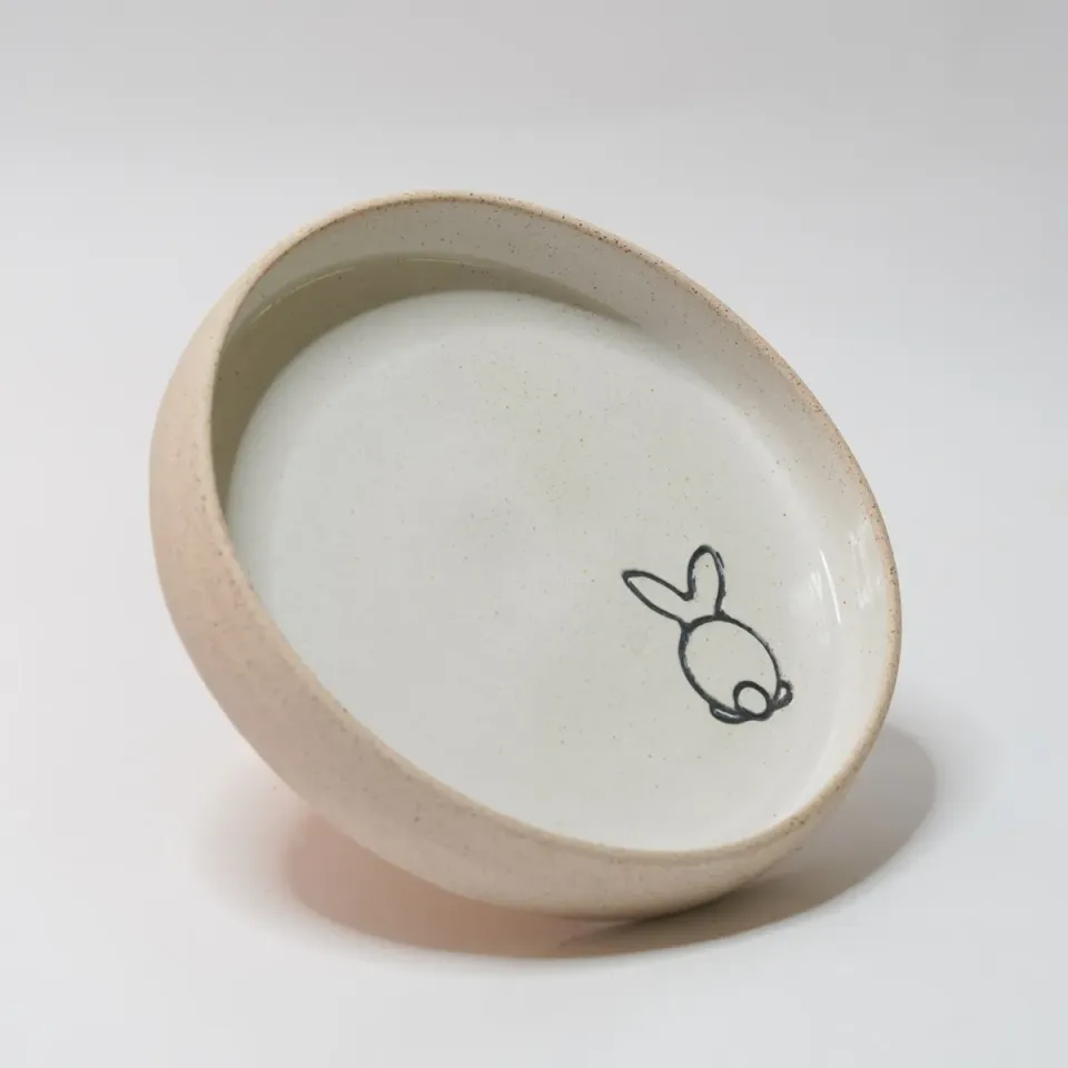 Jouw Konijn Originals Kruidenschaal Luna voerbakje S wit
