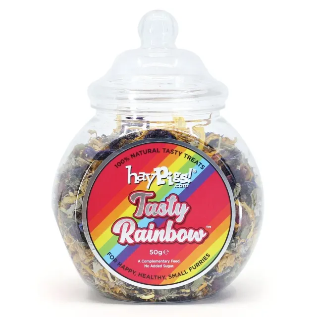HayPigs Tasty Rainbow kruidenmix bloemen 50g verzamelpot