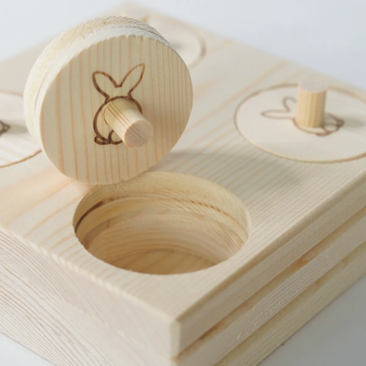 Jouw Konijn Originals Muninn L denkspel hout onbewerkt
