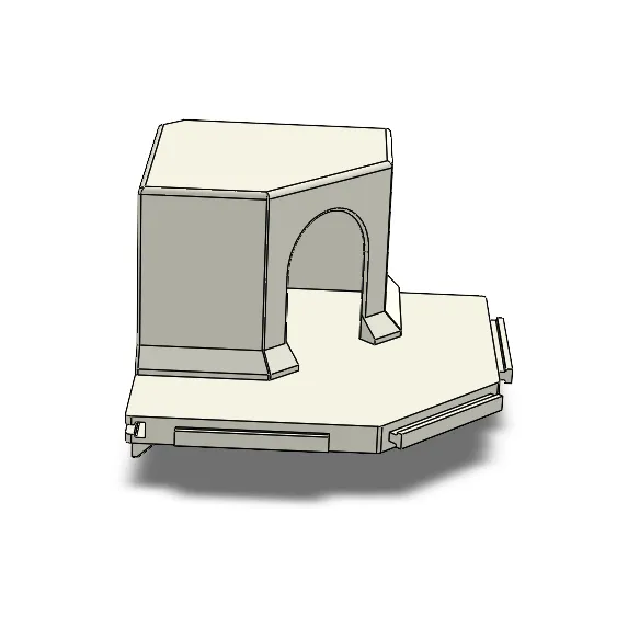 Niborprints Modulair Grote Hoekplank 30x30cm honing