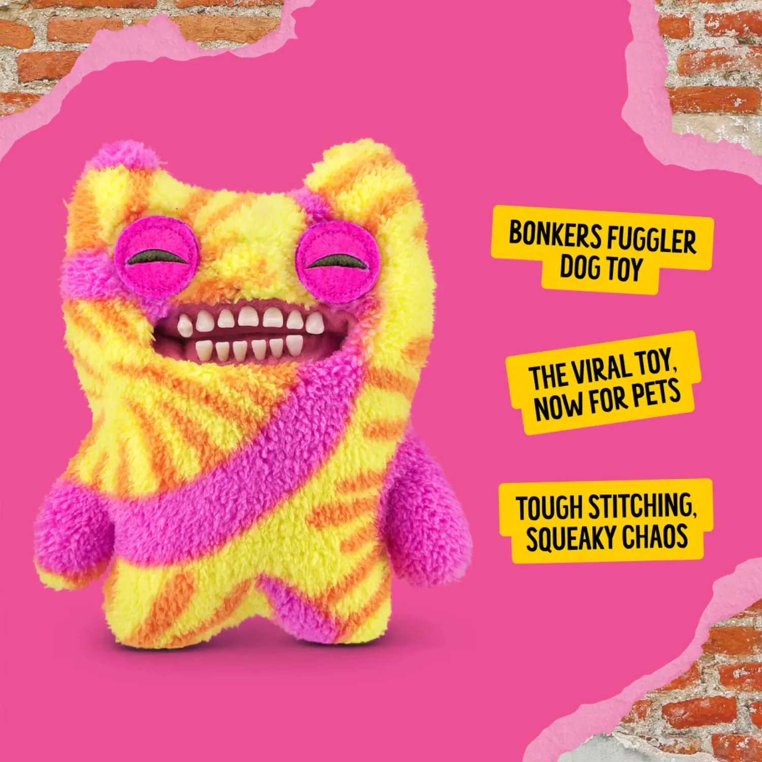 Nature First Fuggler Old Tooth Tie-Dye knuffel 20 cm