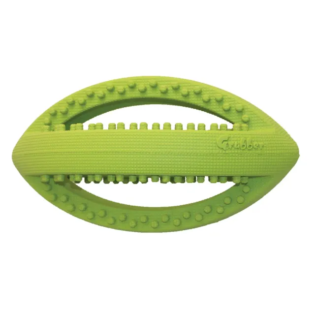Nature First Grubber Tough Rugbybal hondenspeelbal rubber