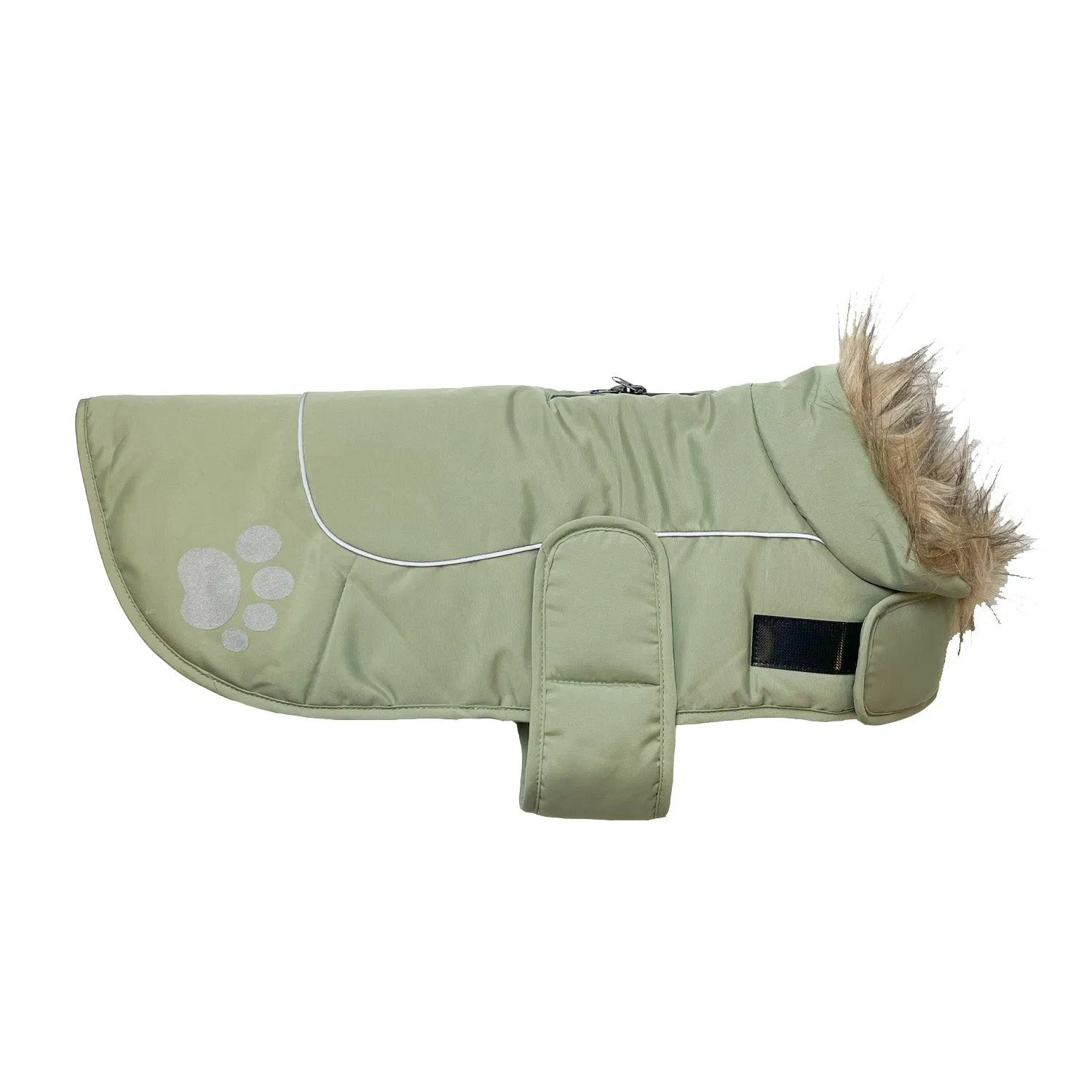 Nature First Paw Print hondenjas waterdicht met fleece