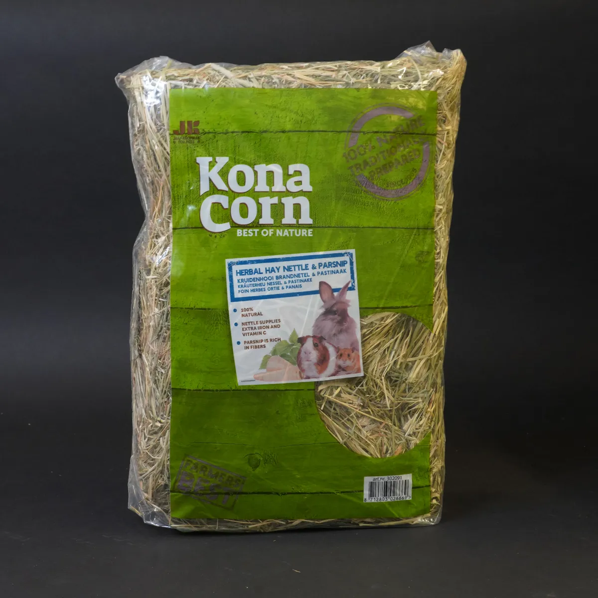 Jouw Cavia KonaCorn kruidenhooi brandnetel pastinaak vezelrijk