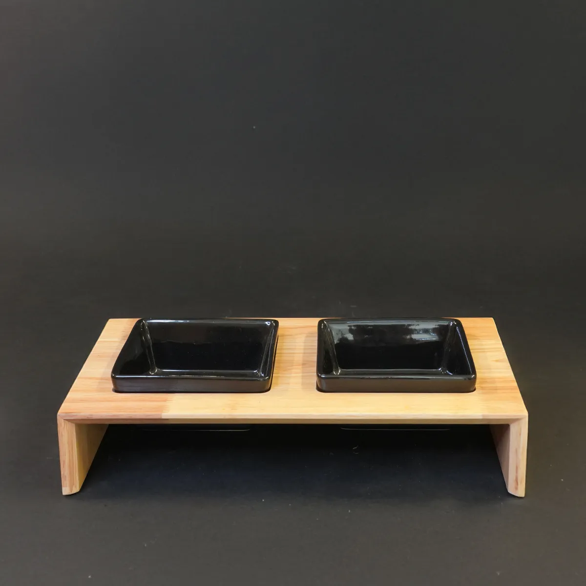 Jouw Cavia Food station M voerbak bamboe modern