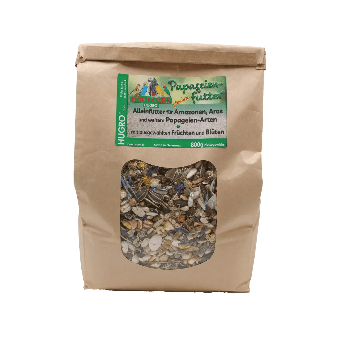 Bounty Paradise BC papegaaienvoer vogelvoer fruit bloemen