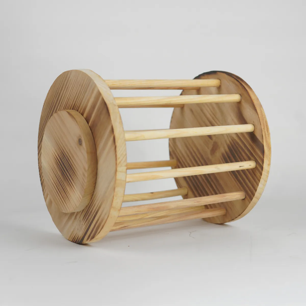 Jouw Konijn Originals Hay Stand Round hooiruif hout