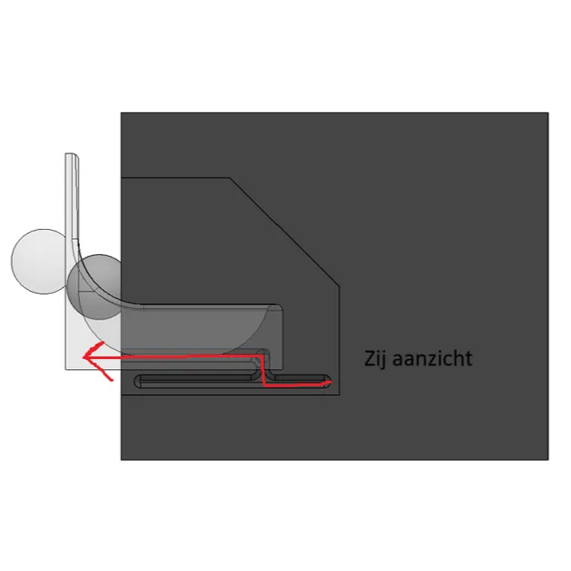 Niborprints snoeplade puzzel standaard zwart met beugels