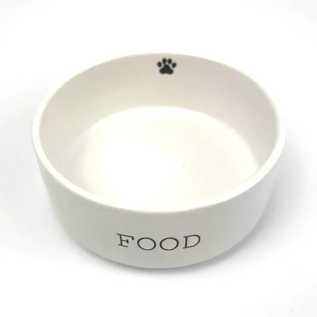 Nature First Paw Print voerbak dolomiet met pootafdruk