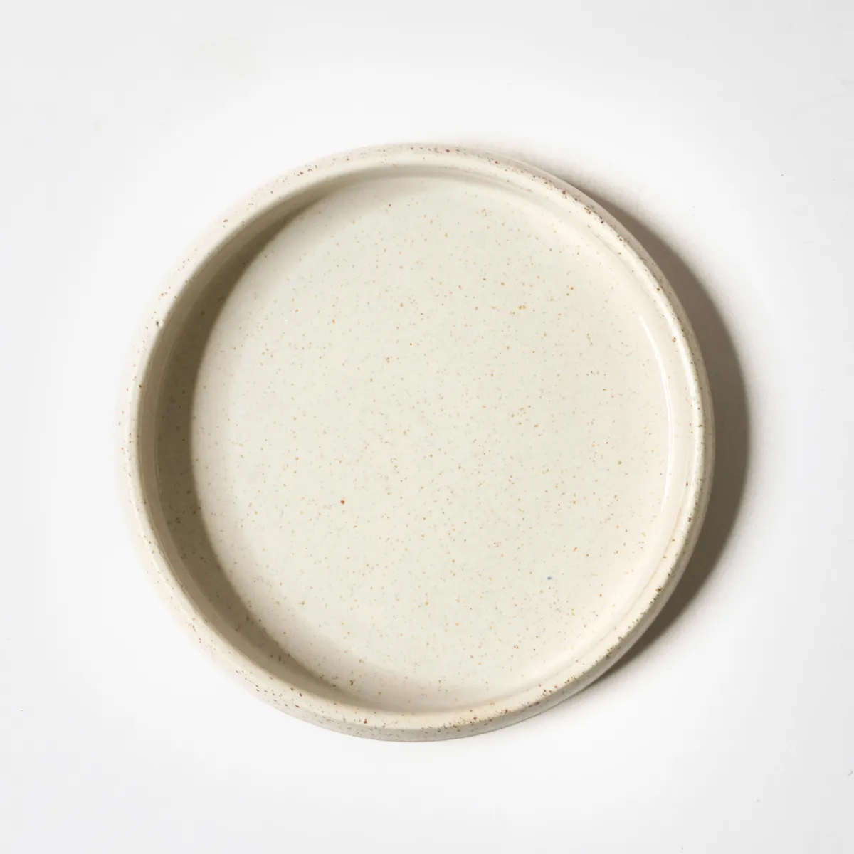 Jouw Konijn Lucia voerbak konijn spikkelklei wit