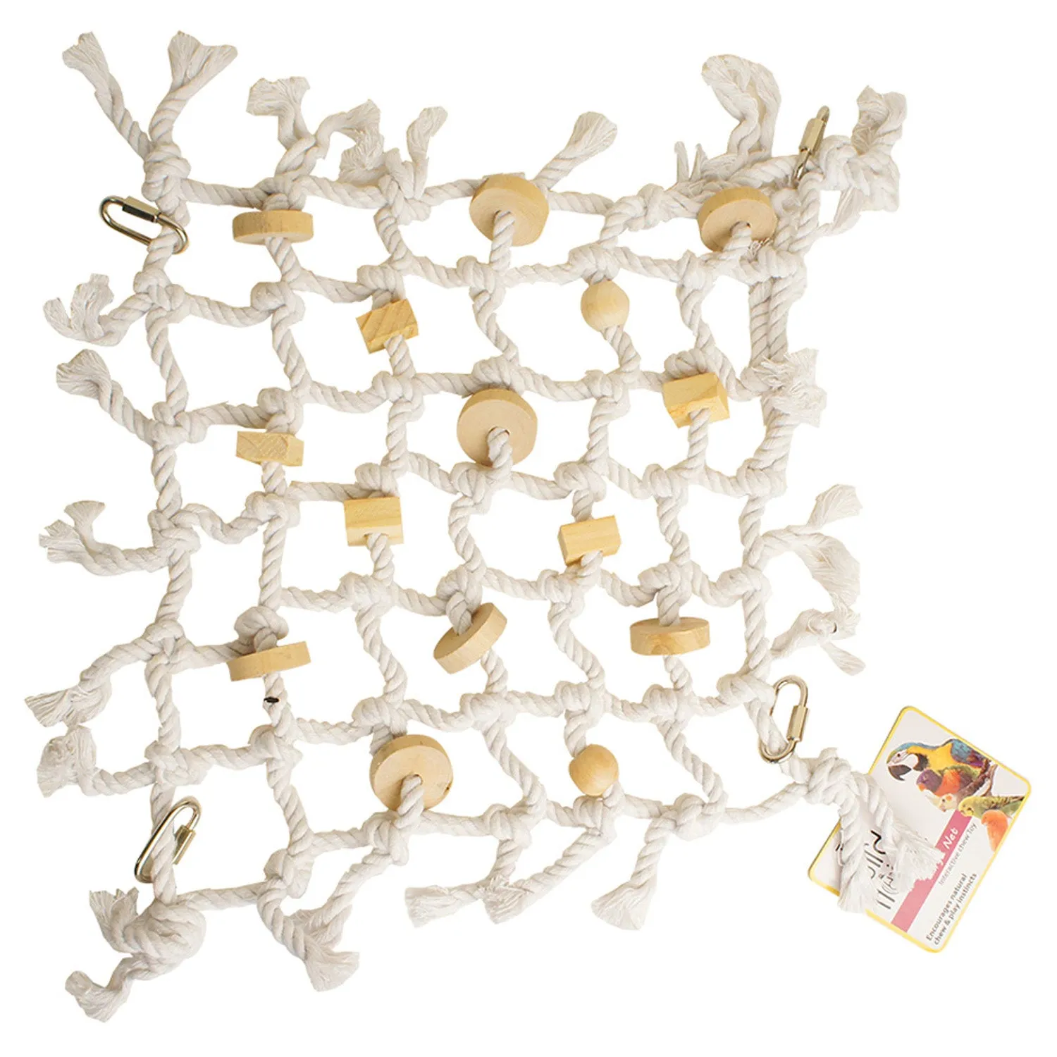 Nature First Bird Cargo Net vogel klimnet touw hout