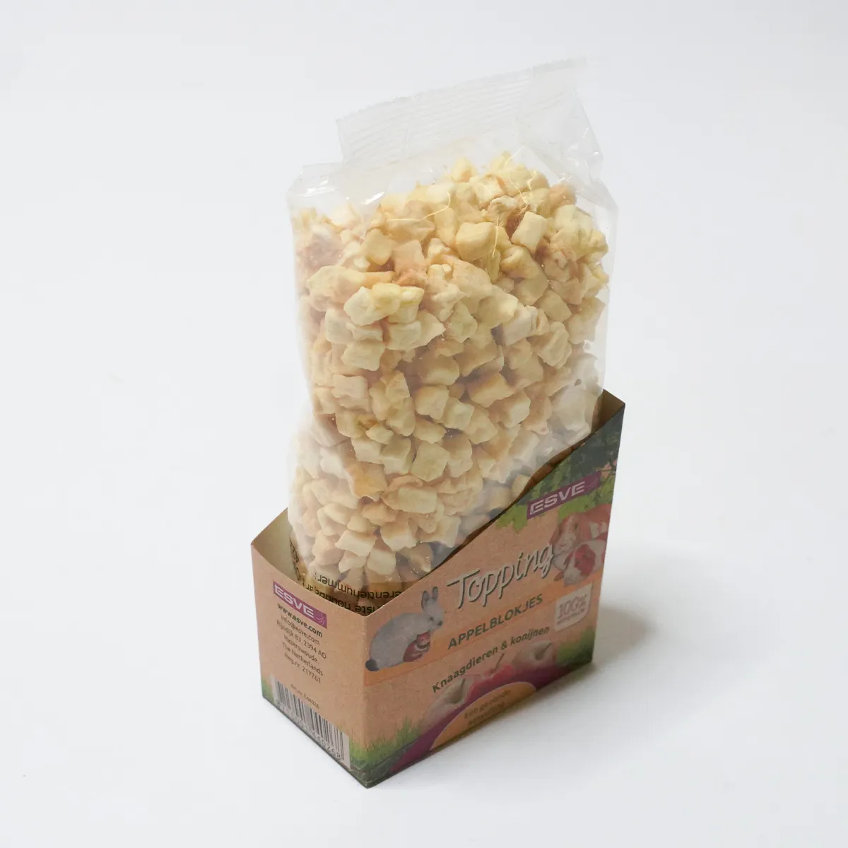 Jouw Konijn Originals Appelblokjes snack vitamine C