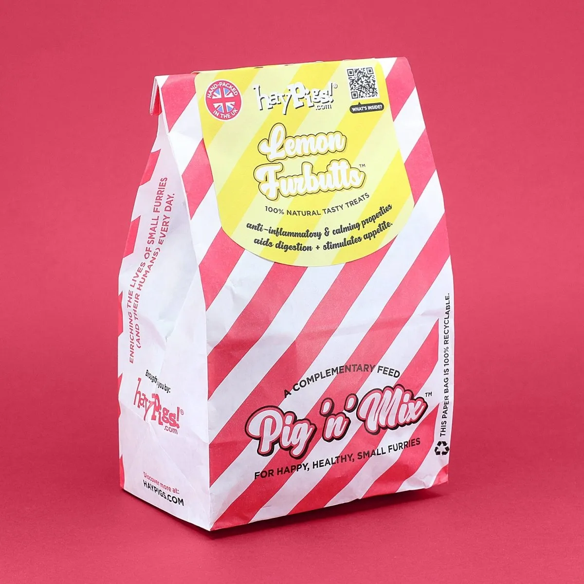 HayPigs Lemon Furbutts cavia snack 6x90g kamille