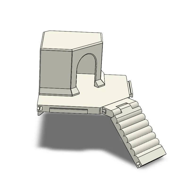 Niborprints Modulair Grote Hoekplank 30x30cm honing