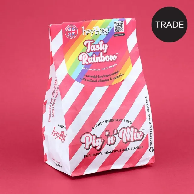 HayPigs Pig'n'Mix Tasty Rainbow snack 100g navulzak bloemen