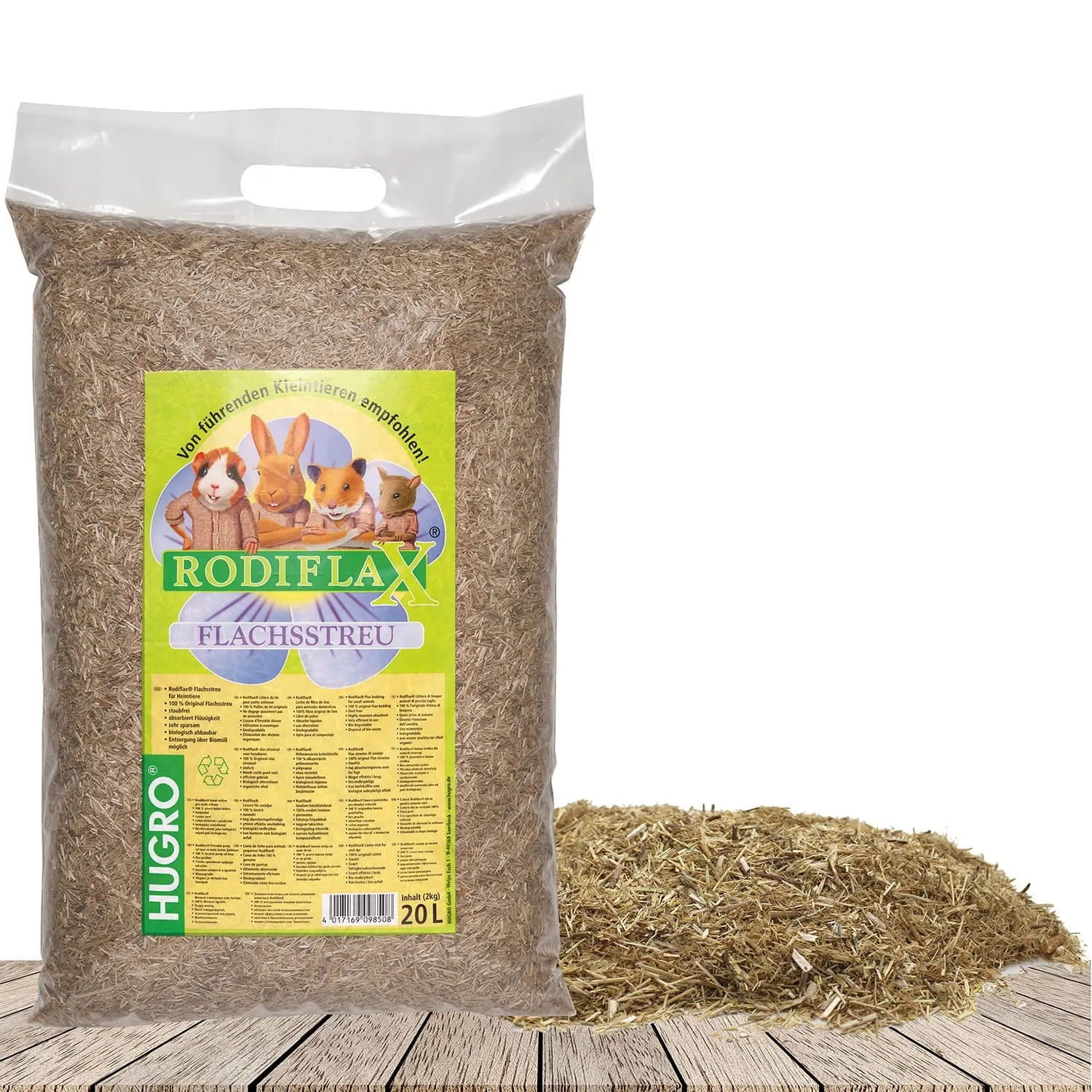 Bounty Paradise Rodiflax vlas bodembedekking 20 liter zacht