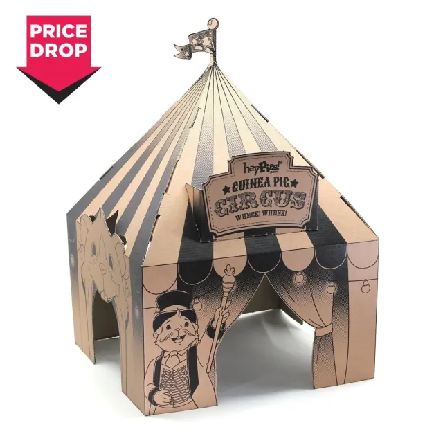 HayPigs Pig Top Playhouse schuilhuis 3 stuks karton 33cm