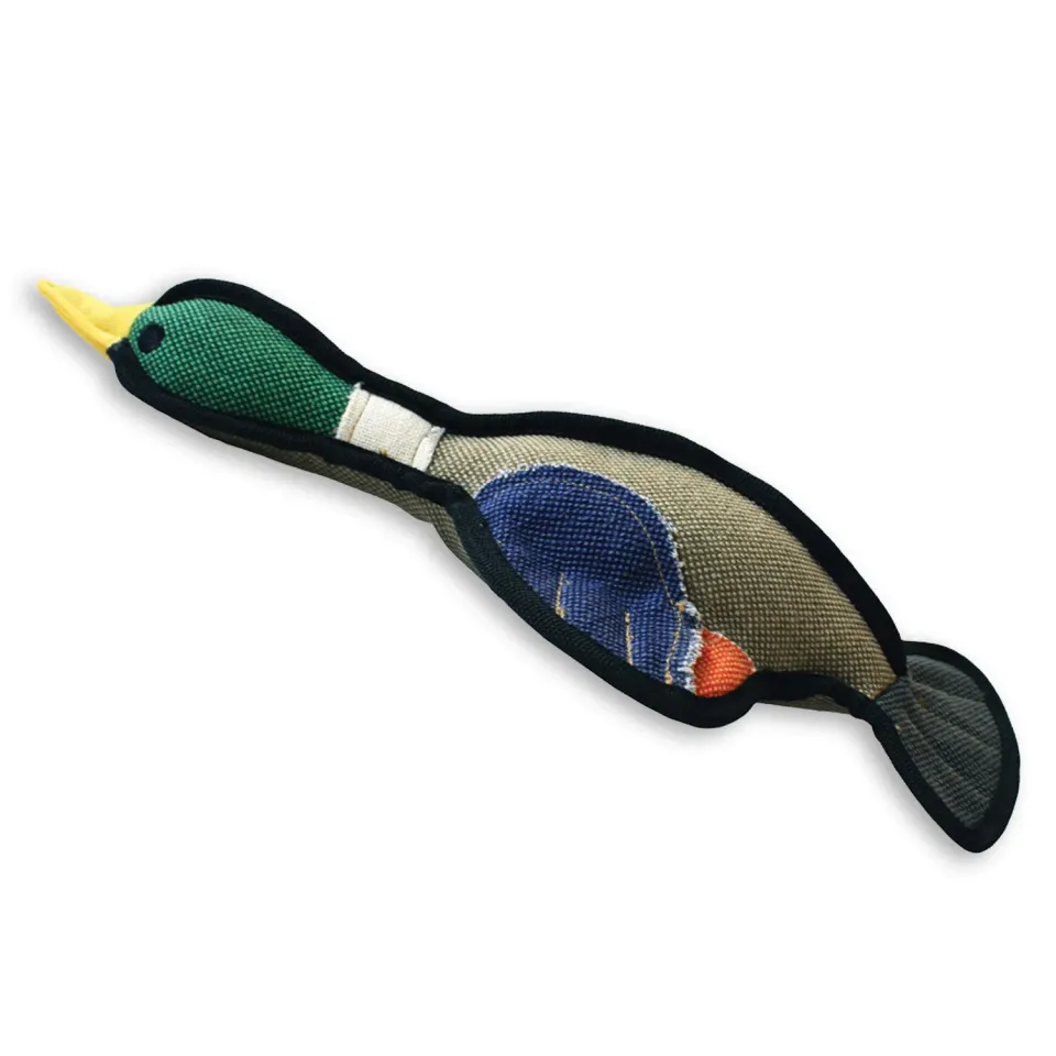 Nature First Gaudy Game Mallard hondenspeelgoed stevig met piep